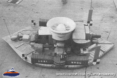 SRN1 fitted with a new skirt -  (credit: The <a href='http://www.hovercraft-museum.org/' target='_blank'>Hovercraft Museum Trust</a>).